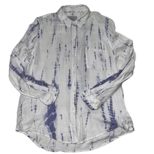 Rails Shirt Size M Hunter Cloud Tie Dye Button Down Soft Knit Long Sleeve Top