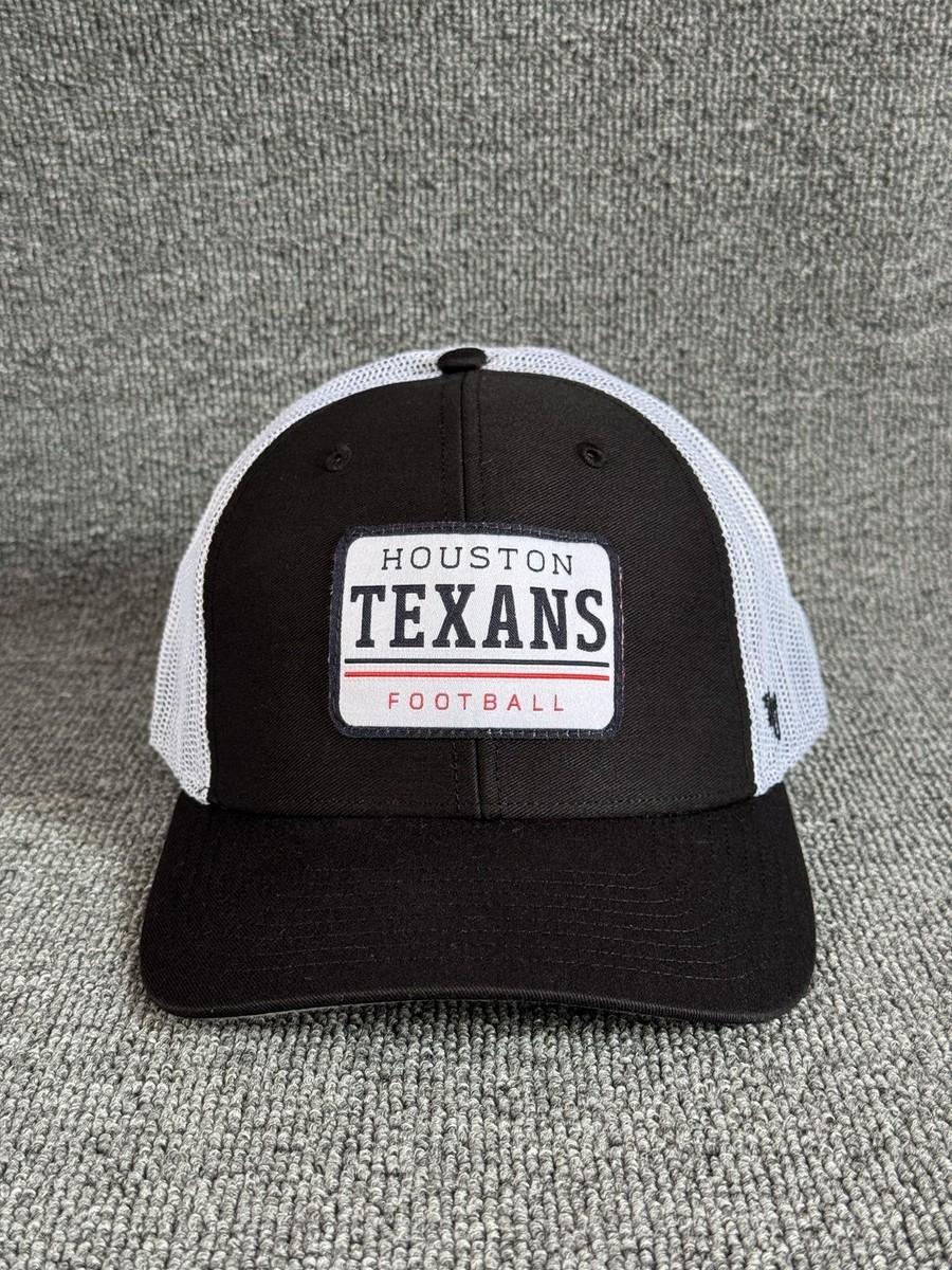 '47 Brand Houston Texans Trucker Snapback Black White One Size NFL Hat