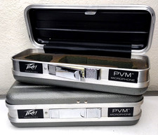 1980s Peavey Microphone PVM Travel Road Cases Foam Inserts/Latches Set of 2, USA