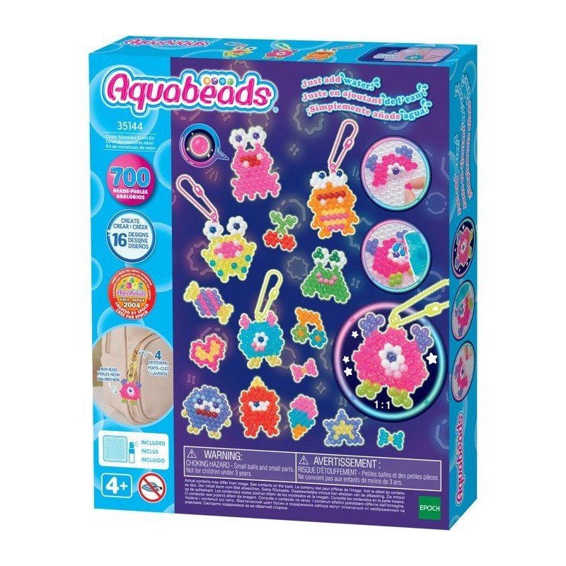Aquabeads Le Kit des Monstres Marrants avec 700 Perles pour Enfants dès 4 Ans