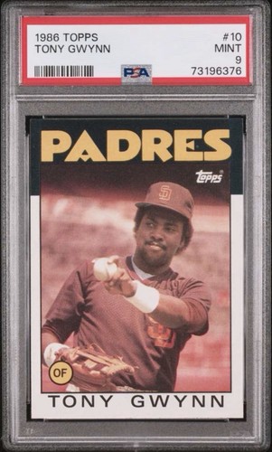 1986 Topps Tony Gwynn #10 card