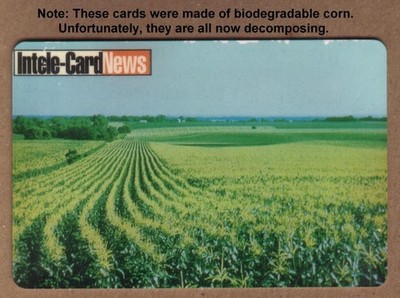 Intele-Card Nachrichten Show Miami 11/97 Bild Of Kornfeld Biologisch Handy Card