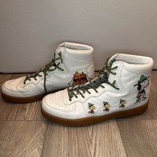 Diadora LC23 Peanuts Mi Basket Snoopy Woodstock High Top Sneaker White Green Men