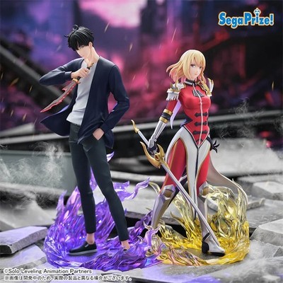 Sung Jin-Woo Cha Hae-In Solo Leveling SEGA XrossLink Prize Figure Set Anime
