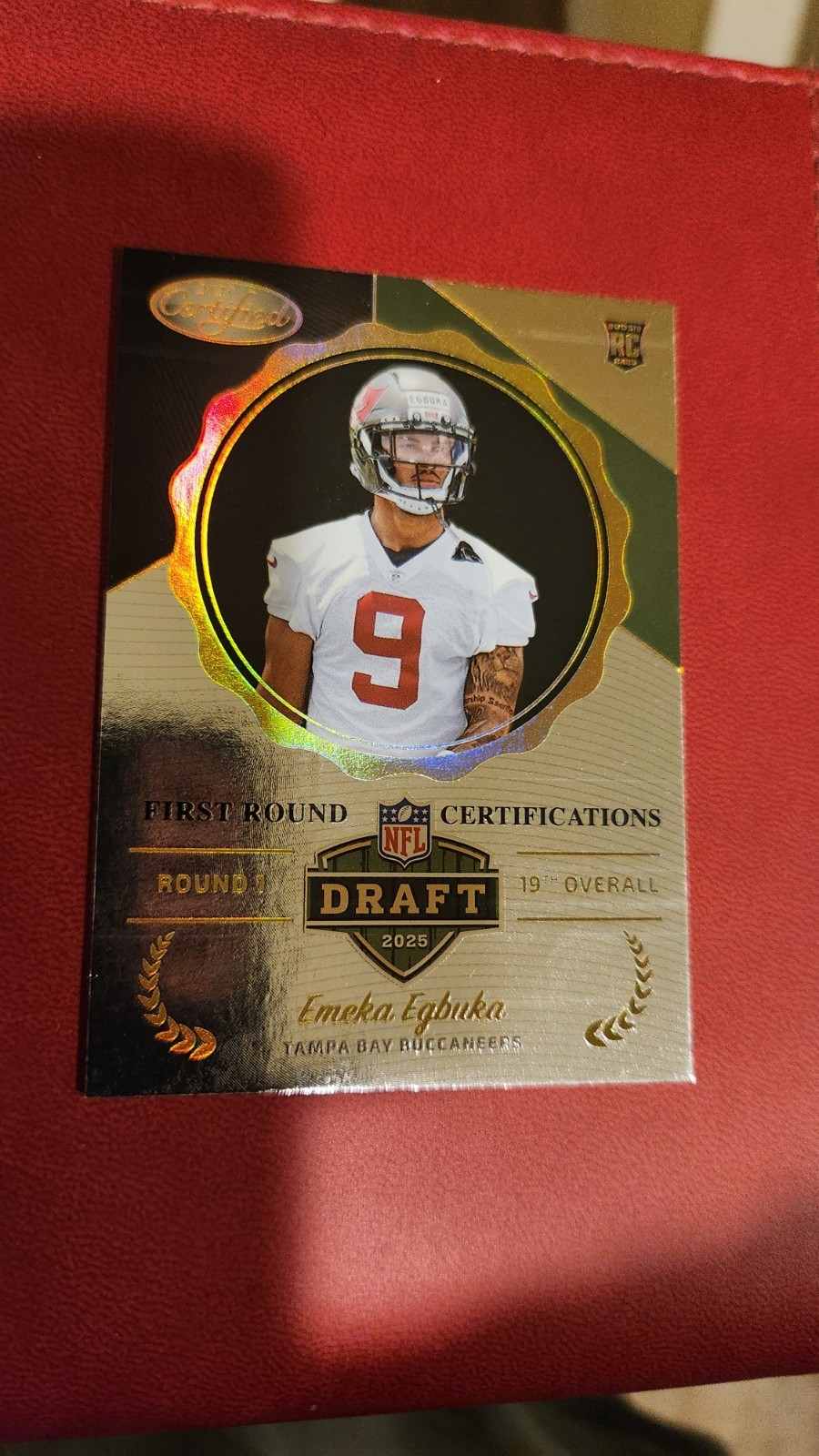 2025 Panini Certified Emeka Egbuka CASE HIT First Round Certifications Rookie