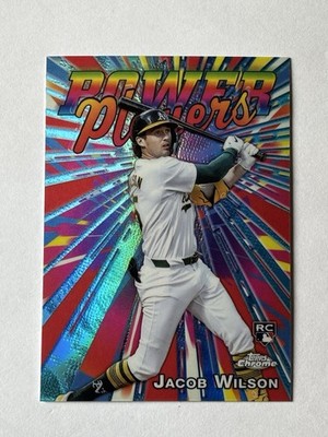 2025 Topps Chrome #PP-22 Jacob Wilson RC Power Players Athletics