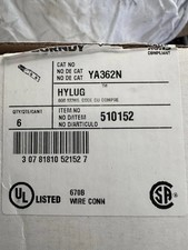 6pcs BURNDY YA362N 2-Hole Lug Compression Con...