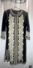 Tory Burch black caftan detailed dress