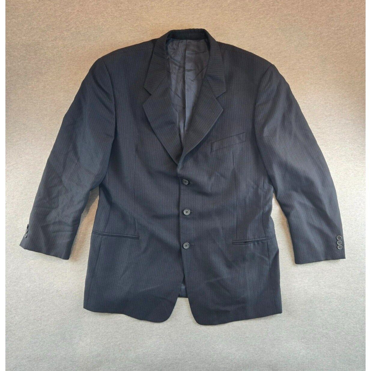 Giorgio Armani, VINTAGE Giorgio Armani MANI cappotto sportivo uomo 46 nero blazer giacca lana 3 bottoni