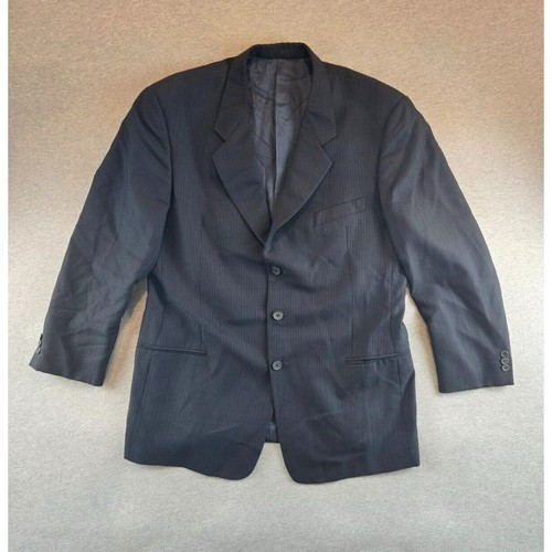 Giorgio Armani, VINTAGE Giorgio Armani MANI cappotto sportivo uomo 46 nero blazer giacca lana 3 bottoni