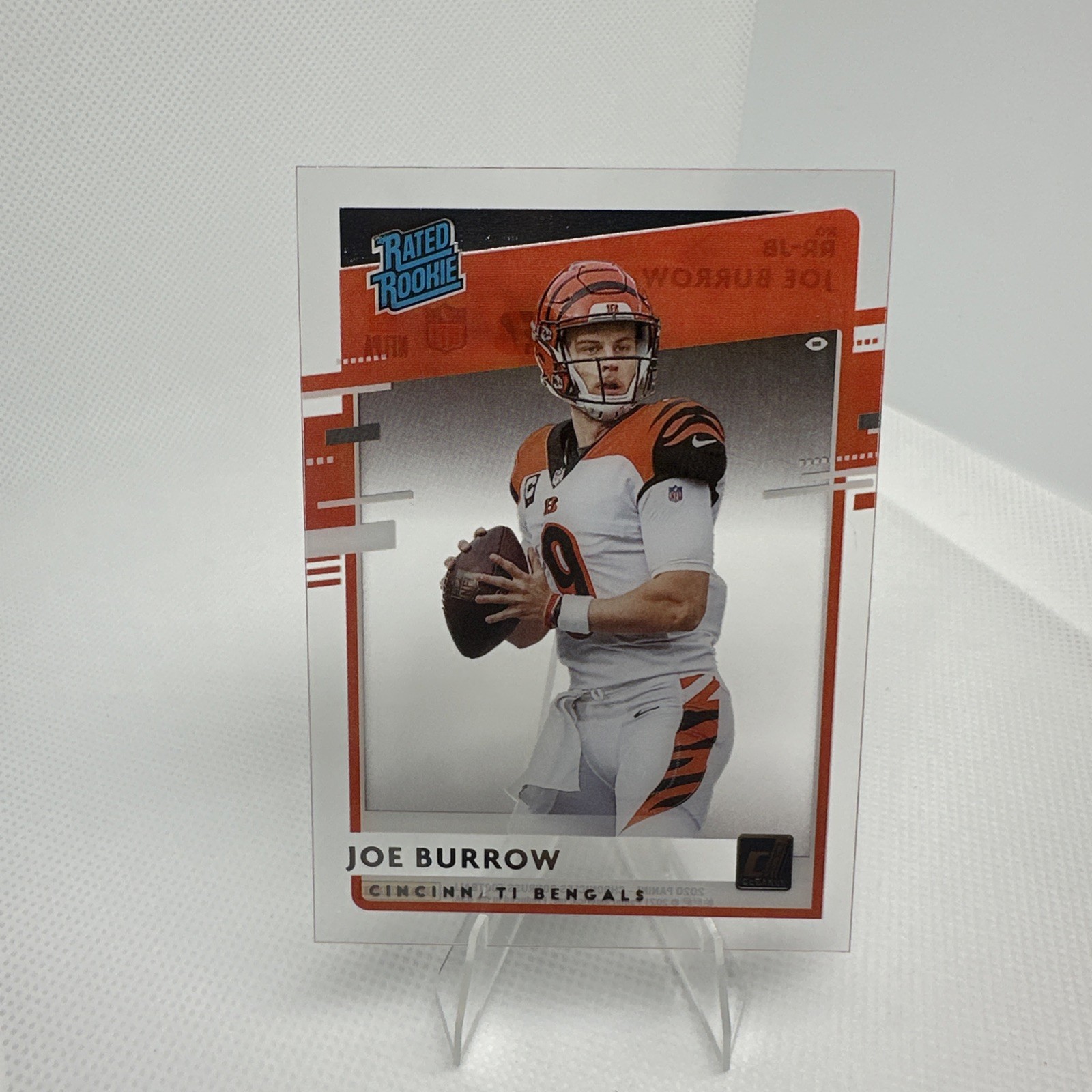 Joe Burrow Rated Rookie - 2020 Panini Chronicles - Donruss Clearly #RR-JB