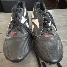 Reebok Men's Baseball Cleats Black White Red Medium (D, M) US Size 11 