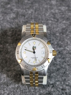 Tag Heuer 1500 Series WD1221-K-20 Silver Dial 2 Tone Gold Plated Watch 