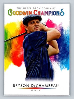 #ad 2021 Upper Deck Goodwin Champions Splash Of Color #115 Bryson DeChambeau $2.99