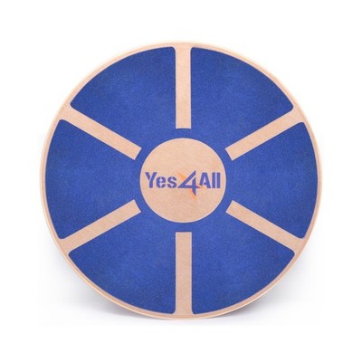 Yes4All Versatile Wooden Wobble Balance Board, Balance Trainer for Mobility T...