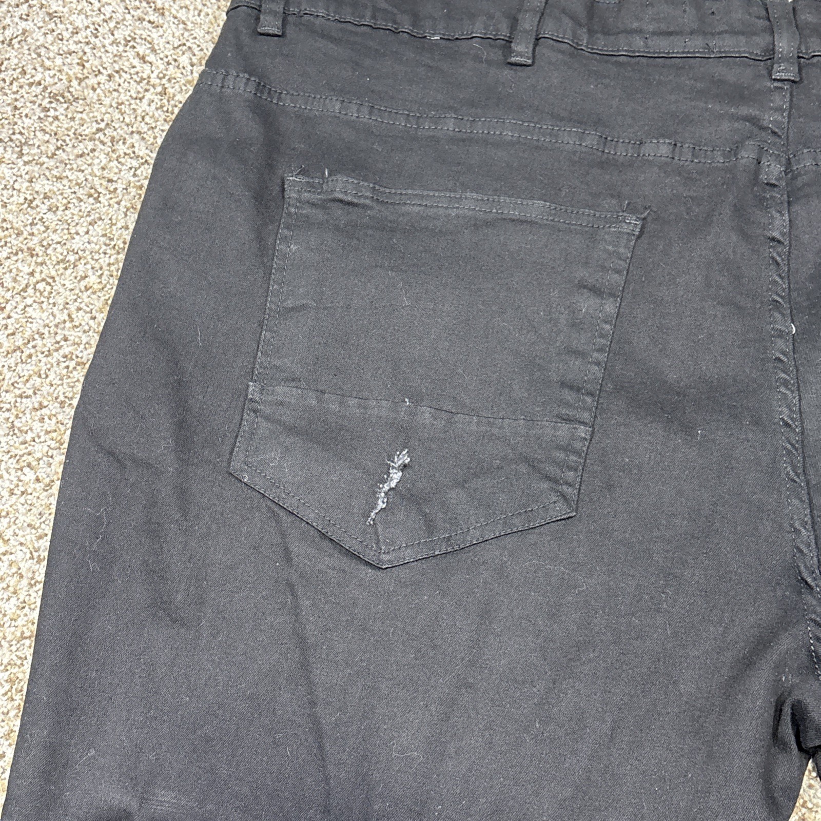 AHP Another Hype Piece Jeans Mens 48 (49x34) Black Skinny Straight Dark Denim - View 16