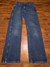 VTG Wrangler Sz 28x31 18 Slim 13MWZ Blue Denim Western Cowboy Cut Jeans
