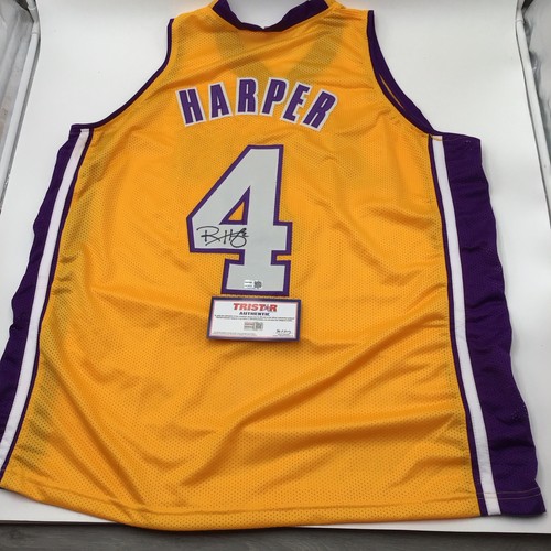 Ron Harper Lakers signed handsigniert Custom Trikot Tri Star - Bild 3 von 5