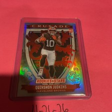 2025 Rookies & Stars Quinshon Judkins Crusade Silver Prizm RC #20 Browns