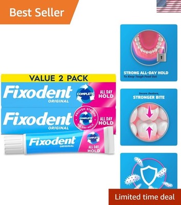 Complete  Denture Adhesive Cream, 2.4 oz, Pack of 2