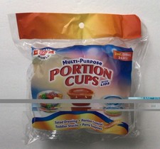 2 OZ 24 COUNT MULTIPURPOSE PORTION CUPS WITH LIDS, CLEAR PLASTIC, DISPOSABLE