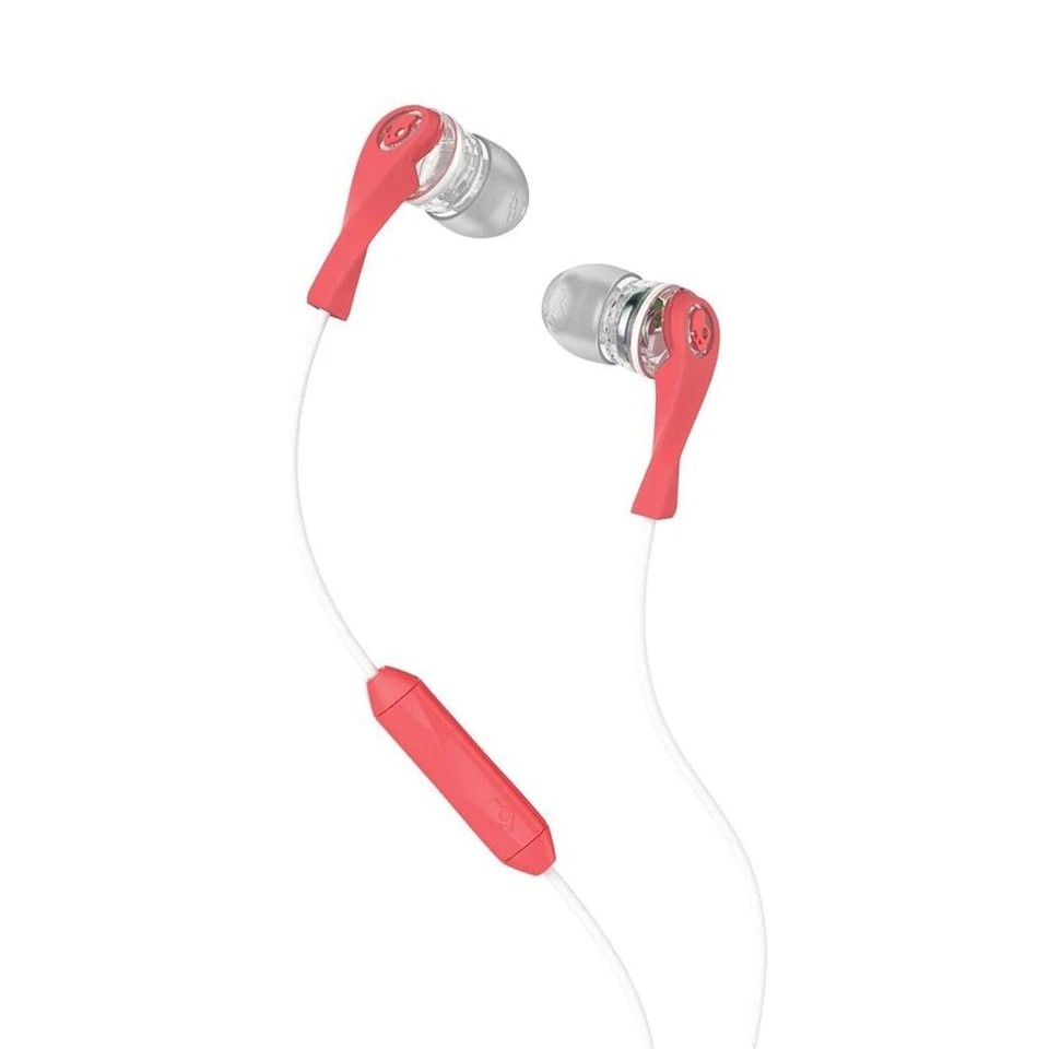 Skullcandy Wink'd Women's Earbuds in Mash-up Clear Coral With Mic S2IKHY-476 - Image 2 of 2