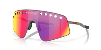 Oakley Sunglasses Sutro Ti Sweep OO6025-0338 Matte Gunmetal / PRIZM Road Lens
