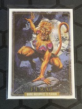 2024 SkyBox Marvel Masterpieces 92 Platinum Feral #55 Canvas
