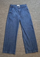 Abercrombie  Fitch Jeans Size 24 Regular Mid Rise Med. Wash Wide Leg
