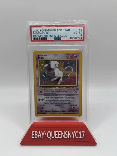 Pokémon Mew (2000) Black Star Promo #9 PSA 4 Holo Pokemon League Card