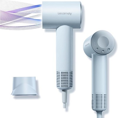 Dual Voltage Hair Dryer For Travel 5X Faster 0.69lb Blue