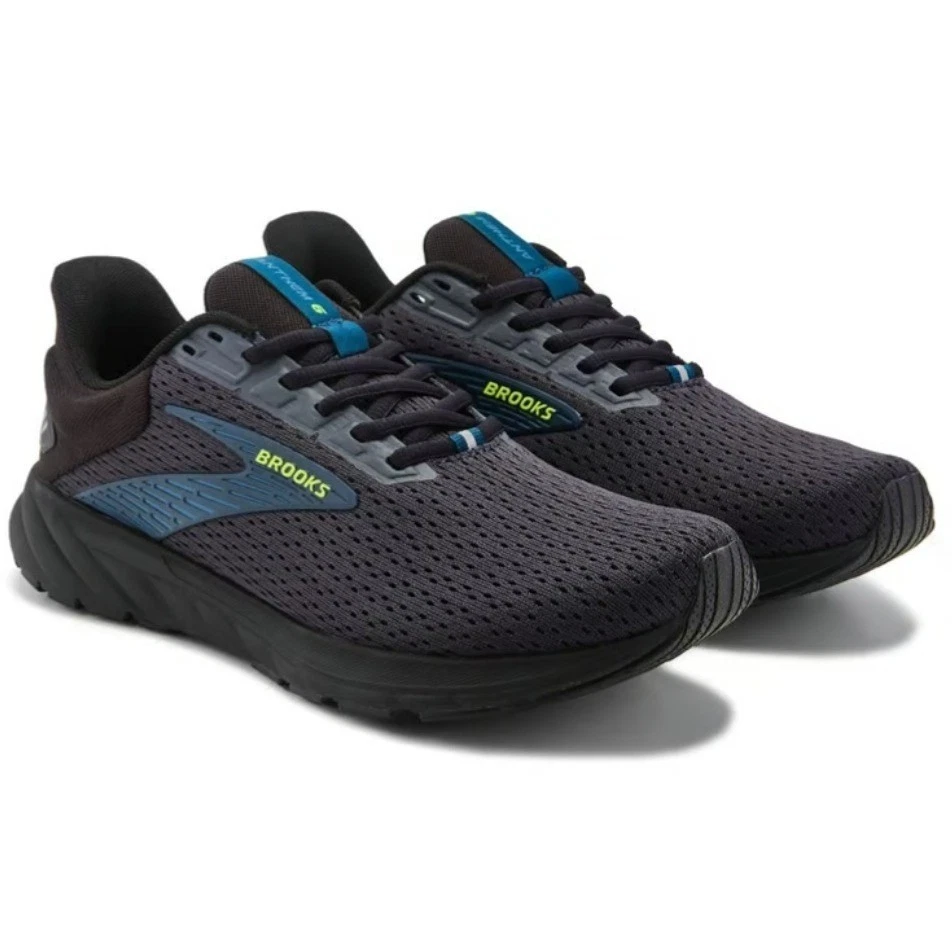 Brooks Anthem 6 Lace Up Running Sneakers Black Blue 1104141D006 Men Size 9 Brooks Anthem 6 Ebony Blue for sale | eBay main image 4