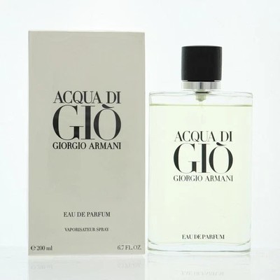 Acqua Di Gio by Giorgio Armani Eau De Parfum Spray 6.7 oz/200 ml New  & Sealed.