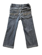 Wrangler 20X Jeans Boys 4 Slim Blue Denim Adjustable Waist Ripped Knee 5 Pocket