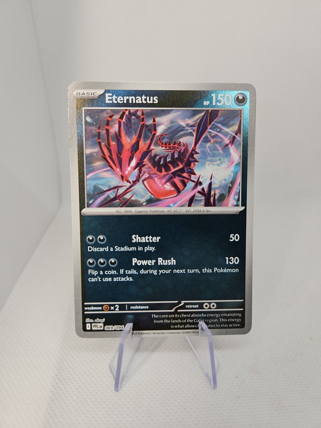 Eternatus Reverse Holo Phantasmal Flames 069/094 Near Mint Pokemon TCG