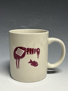 Mimbreno Santa Fe Dining Car Coffee Restaurant Ware Mug Pipestone  Bird &  Fish