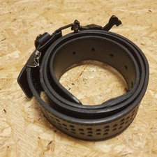 Oakley Skull Metal Buckle Belt Leather Black Archive Vintage Japan