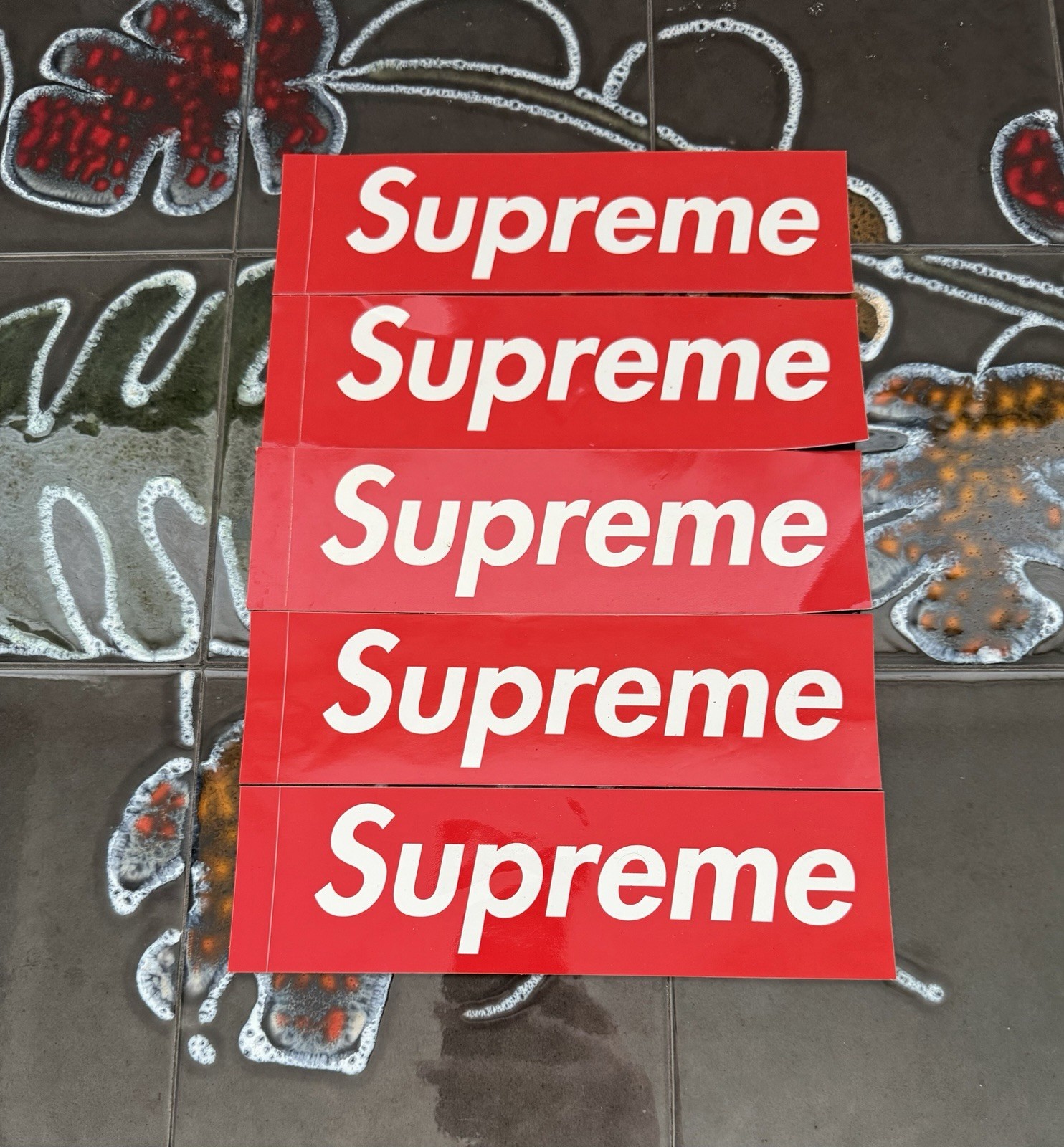 Supreme Box Logo Stickers X5