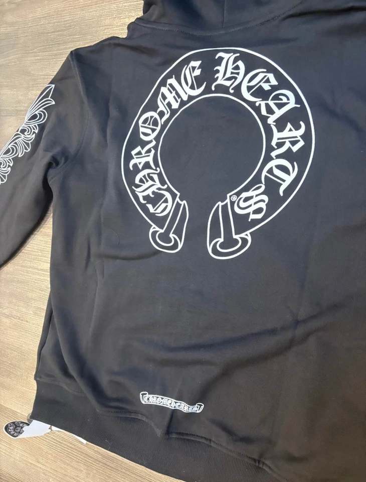 Sudadera con capucha cromada corazones cremallera mediana **Auténtica** Foto 4 de 4