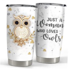 Owl Tumbler Jewelry Style Just A Woman Loves Owls 20oz Tumblers with Lid Owl 1