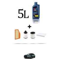 Hoffcar Servicekit 4 Filter Und 5L ÖL FüR Opel Insignia B 2.0 Diesel 154Kw Ab
