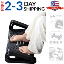 Ergonomic Under Desk footrest with Adjustable Height and Foot Massage Roller,...