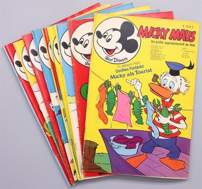 Micky Maus 1972 teilw. mit Beilagen Auswahl Magazin Comic Heft Ehapa Verlag