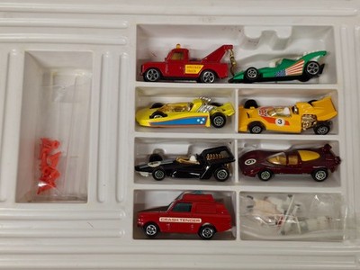 Rare! 1973 CORGI JUNIORS #3028 RACE TRACK SPECIAL GIFT SET, SCARCE