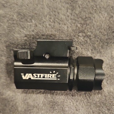 Vastfire Picatinny Rail Mounted LED Light Aluminum Black for Handgun