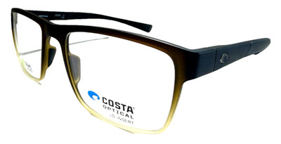COSTA DEL MAR 041 06S8006 0656 MATTE BROWN FADE CLEAR AUTHENTIC EYEGLASSES 56-20