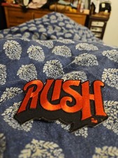 RUSH "Die-Cut Band Logo" Embroidered Patch -New