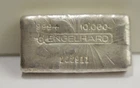 Vintage Engelhard 10 oz .999 Bar Poured Bull Logo 222911