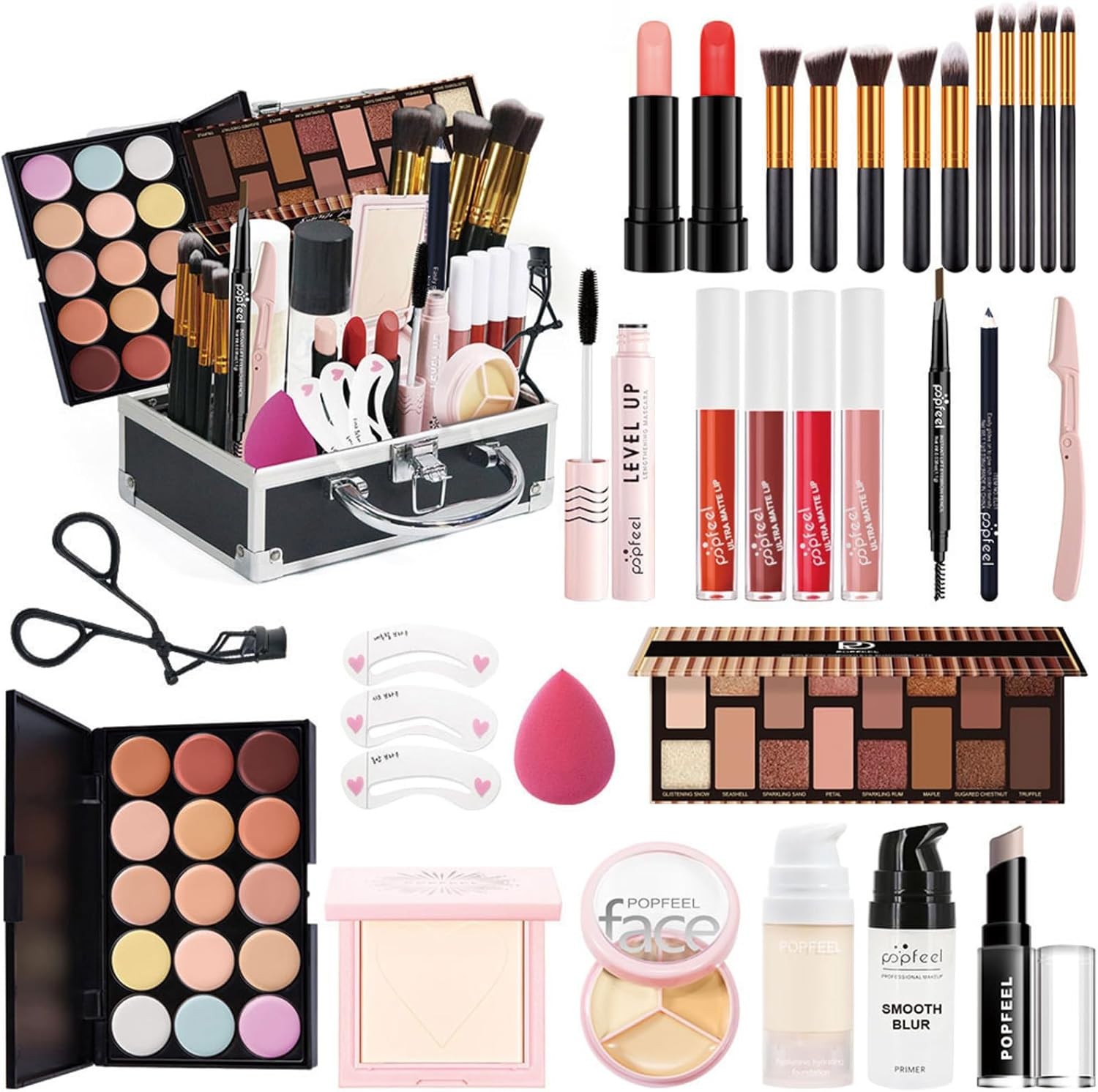 Trousse Trucchi Donna Offerta: Kit Make Up Completo con Correttore