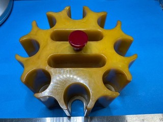 HEAVY DUITY—BEAUTIFULLY MARBLED BAKELITE CADDY OVER 1042 GRAMS —LOOK AT VIDEO